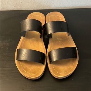 Black Slide Sandals